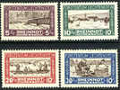 Liechtenstein B7-10 XF Mint Hinged Set From 1928 - Unused Stamps