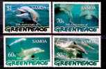 Samoa 1996,Greenpeace Dolphins ,Michel 860-63 MNH 16396 - Delfines