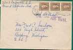 CANADA - VF 1941 CANADA COVER From ONTARIO To MICHIGAN - Trio Of 2c Brown - Cartas & Documentos