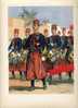 ZOUAVES TETE DE COLONNE TENUE ORIENTALE MUSIQUE GRAVURE DE MAURICE TOUSSAINT - Uniforms