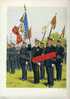 AERONAUTIQUE DRAPEAU BASE AERIENNE AVIATION TENUE 1935 CAPORAL LIEUTENANT GRAVURE DE MAURICE TOUSSAINT - Uniforms