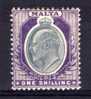 Malta - 1904 - 1 Shilling Definitive (Watermark Multiple Crown CA) - MH - Malta (...-1964)