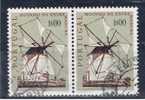 P+ Portugal 1971 Mi 1123 Windmühle (Paar) - Used Stamps