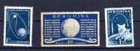 1959, Fusées Cosmique, Chiens Et Lapins Dans L’espace, Avion 104 / 106**, Cote 22,50 € - Unused Stamps