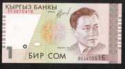 KYRGYSTAN  P7  1  SOM   1994  #BE Signature 1  UNC. - Kirgizïe
