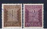 P+ Portugal 1940 Mi 67-68 Portomarken - Used Stamps