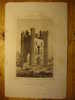 ANCIENNE GRAVURE De 1842 - ANGLETERRE TOUR MIDDLETON NORFOLK ETCHING PLANTAGENETS - MIDDLETON TOWER ENGLAND - 1842 PRINT - Collections