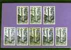 ANDORRE FRANCAIS TIMBRE N° 148 OBLITERE PAYSAGES CROIX GOTHIQUE A ANDORRE LA VIEILLE LOT DE 8 - Used Stamps