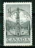 1953 $1.00 Pacific Coast Totem Pole #321 St. Canadian Forces Post Office 106 Cancel - Gebruikt