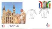 40217)lettera F.d.c. Visita Ss Paolo II In Francia Con 2.80 + Annullo - 1990-1999