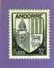 ANDORRE FRANCAIS TIMBRE N° 93 NEUF ARMOIRIES DES VALLEES - Unused Stamps