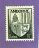 ANDORRE FRANCAIS TIMBRE N° 93 NEUF ARMOIRIES DES VALLEES - Unused Stamps