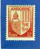 ANDORRE FRANCAIS TIMBRE N° 96 NEUF CHARNIERE ARMOIRIES DES VALLEES - Unused Stamps