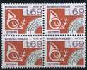 N° 195, Année 1987, Bloc De 4, Valeur Faciale 4x1,69 F - 1964-1988