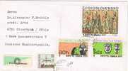 Carta PRAHA 1971 (Checoslovaquia). Stamps Expo Osaka - Lettres & Documents