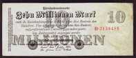 DEUTSCHES REICH - 10 Millionen Mark 1923 - 10 Mio. Mark