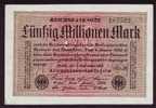DEUTSCHES REICH - 50 Millionen Mark 1923 - 5 Miljoen Mark