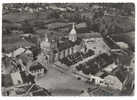 BÉNÉVENT-L´ABBAYE, Creuse (23). Vue Aérienne De L´Église. Référence 2268. Noir Et Blanc, 1954. - Benevent L'Abbaye