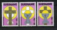 SURINAME 1988 Easter Cpl Set Of 3 Yvert Cat. N° 1122/24 Absolutely Perfect MNH ** - Pasqua