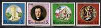 Barbados    "Anglican Diocese"     Set   SC# 420-23 MNH** - Barbades (1966-...)