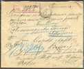 RUSSIA, INTERESTING REGISTERED COVER 1901, CHARKOV - LEIPZIG , 5 SEALS, NO STAMPS - Lettres & Documents