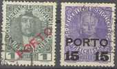 1916 Portomarken Aushilfsausgabe ANK P58-59 / Mi P58-59 / Sc J47-48 / YT T47-48 Gestempelt/oblitere/used [ls63] - Taxe