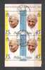 POLAND 1987 3th PAPAL VISIT (THE POPE JOHN PAUL II) BLOCK Of 4 & OTHERS 15used - Gebraucht