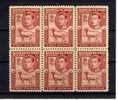 GB35) GRAN BRETAGNA COLONIE INGLESI -SOMALILAND- SG N°95 Block Of 6 MNH** - Somaliland (Herrschaft ...-1959)