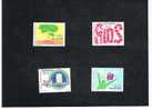 SAN MARINO - UNIF. 1236.1239-  1988 CONVEGNO INTERNAZIONALE SULL'AIDS     - NUOVI ** - Unused Stamps
