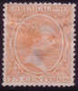 Edifil 225(*) Alfonso XII Pelón 75 Cts Naranja En Nuevo - Unused Stamps
