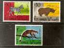 FAUNA - RHINOCEROS - ZEBRA - TIGER - SOMALIA Yvert # 7/8 + A7 - MINT (LH) - Rhinozerosse