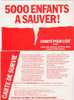5000 Enfants A Sauver - Comite Pour Lere (mali) - Carte De Survie  (9658) - Ereignisse