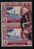 MALAYA---Selangor   Scott #  110  F-VF USED Pair - Selangor