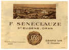 Etiquette Ancienne "Grand Vin F. Sénéclauze" - Red Wines