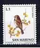 RSM+ San Marino 1972 Mi 1003 Vogel - Nuevos