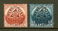 NED ANTILLEN 1949 Hinged Stamp(s) U.P.U. 4-5 - U.P.U.