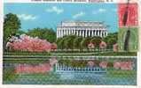 4578   Stati Uniti  Washington D.C.  Lincoln  Memorial And Cherry  Blossoms  VG  1931 - Washington DC