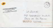 2007---Cachet Rond  Chasseneuil Du Poitou CDIS -86- Et Griffe-adresse  Du Centre De Distribution Du Courrier - Handstempels