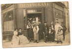 Saint-Ouen-sur-Seine (93) : GP Du Café Restaurant Fournier En 1911 (animée) PHOTO RARE. - Saint Ouen
