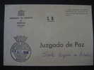 MERIDA 1984 A Galicia Juzgado Distrito Court Of Justice Ley Law Franquicia Sobre Cover Enveloppe BADAJOZ EXTREMADURA - Vrijstelling Van Portkosten