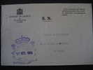 PLASENCIA 1988 A Sta Eugenia De Ribeira La Coruña Galicia Juzgado Distrito Franquicia Sobre Cover CACERES EXTREMADURA - Postage Free