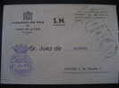 JARAIZ DE LA VEGA 1983 A Ribeira La Coruña Galicia Juzgado De Paz Franquicia Sobre Cover CACERES EXTREMADURA - Franquicia Postal