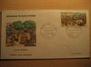 Republique De COTE D'IVOIRE 1968 Abidjan Nº39 Poste Aerienne Air Mail Village Senoufo SPD FDC Sobre Cover Lettre FRANCE - Briefe U. Dokumente