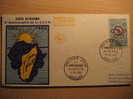 Republique De COTE D'IVOIRE 1960 Abidjan X Anniv C.C.T.A. SPD FDC Sobre Cover Lettre FRANCE - Briefe U. Dokumente