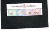 SAN MARINO - UNIF.1570.1573    -  1997  120^ ANNIV. 1^ FRANCOBOLLO DI SAN MARINO    -  NUOVI ** - Unused Stamps