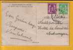 422+712 Op Kaart  Met Stempel ANSEREMME - 1935-1949 Piccolo Sigillo Dello Stato