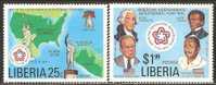 Liberia 1976 Mi# 1013-1014 ** MNH - American Bicentennial - Independecia USA