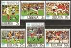 Liberia 1978 Mi# 1061-1066, Block 90 A ** MNH - 11th World Cup Soccer Championships, Argentina - 1978 – Argentine