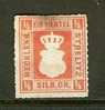 MECKLENBURG-STRELITZ 1864 Hinged Stamp 1/4 Silbergr Red 1 (no Glue) - Mecklenburg-Strelitz