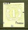 TURN UND TAXIS 1866 Hinged Stamp 1 Kreuzer Green 51 - Postfris